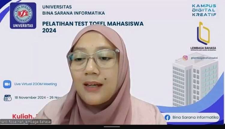 Lembaga Bahasa Universitas BSI Giat Laksanakan Pelatihan TOEFL