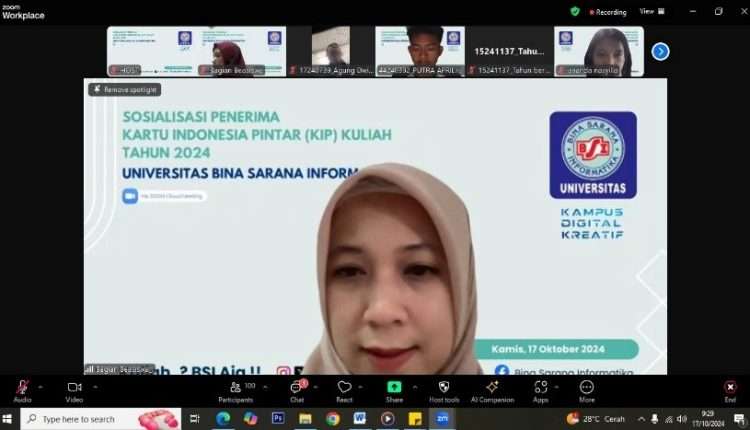 Universitas BSI Perkuat Pemahaman Mahasiswa Penerima Beasiswa Melalui Sosialisasi KIP Kuliah 2024