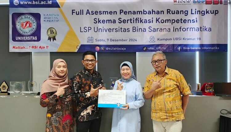 Full Asesmen Penambahan Skema Sertifikasi Kompetensi LSP Universitas BSI