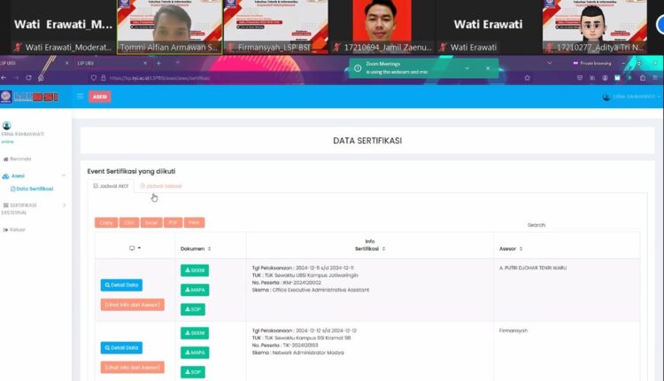 Pembekalan Sertifikasi Network Administrator Madya