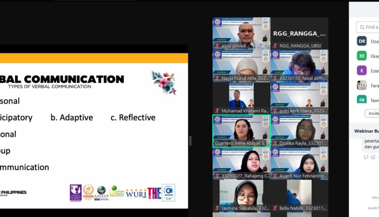 Universitas BSI Mendunia! Prodi Sastra Inggris Sukses Gelar Webinar Bersama University of Northern Philippines