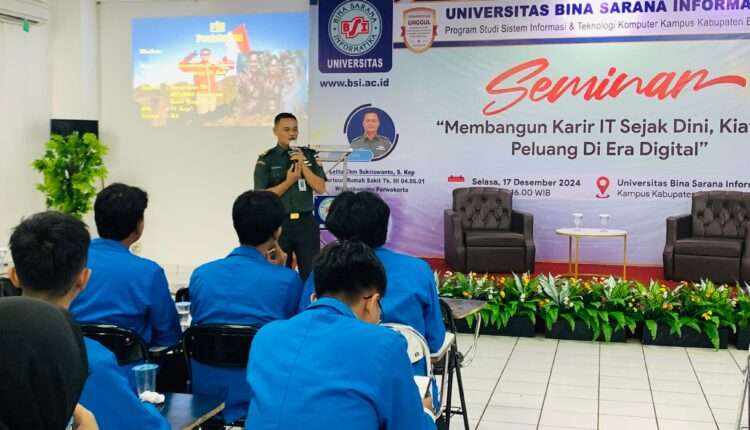 Seminar 'Membangun Karir IT Sejak Dini': Persiapkan Mahasiswa Universitas BSI Menghadapi Era Digital dengan Peluang Karir di Bidang Teknologi