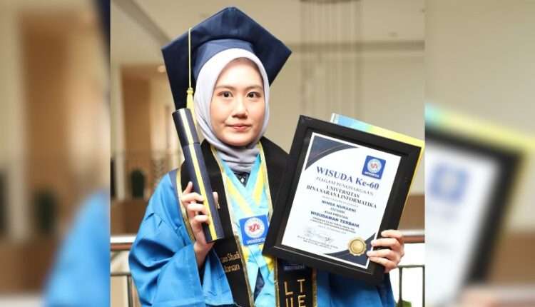 Prestasi Cemerlang di Wisuda Universitas BSI Ninda Nuraeni Jadi Inspirasi Baru