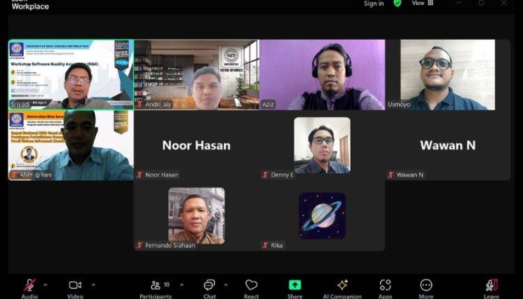 Untuk Tingkatkan Kompetensi Dosen dalam Rekayasa Perangkat Lunak, UBSI Akan Gelar Workshop SQA UBSI