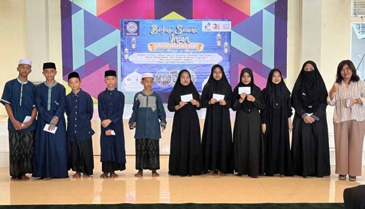Kepedulian Universitas BSI Mewujudkan Kebahagiaan Melalui Santunan Anak Yatim dan Dhuafa dalam Ormik dan Semot 2025