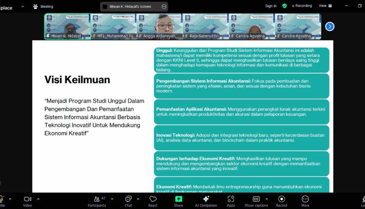 Rapat Unit Pengembangan Akademik Prodi Sistem Informasi Akuntansi UBSI Bahas Evaluasi dan Rencana Semester Baru