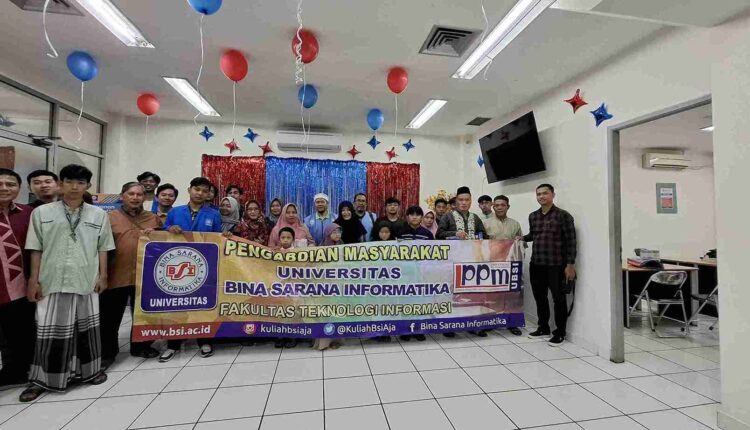 Dosen UBSI Dorong Kreativitas Digital Anak Asuh dan Pengurus DKM Lewat Canva