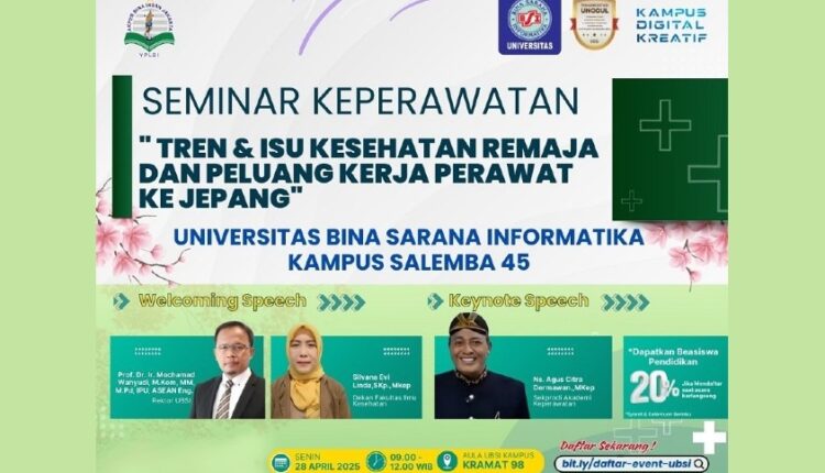 Muda, Sehat, Mendunia! Seminar Keperawatan UBSI Buka Pintu Karier Global