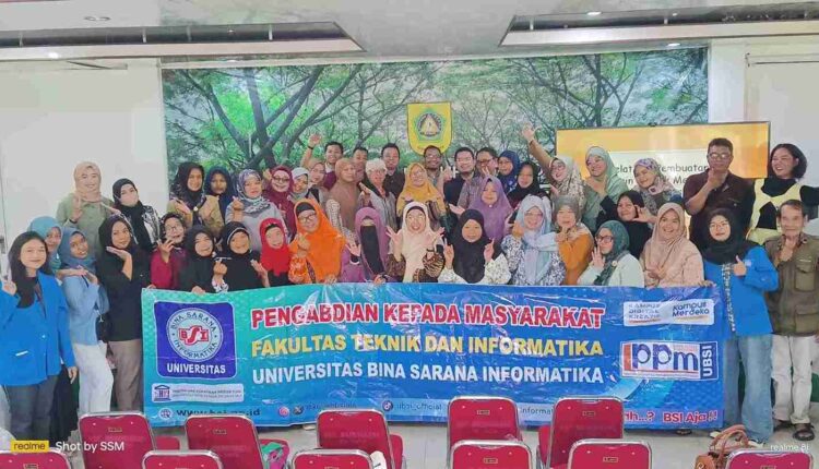 UBSI Latih UMKM Bojong Baru Promosi Digital: Kolaborasi Media Sosial dan Teknologi Elektro Dorong Transformasi Usaha