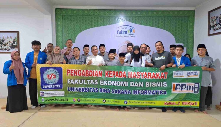 Dosen UBSI Tumbuhkan Semangat Bisnis Beretika di Rumah Yatim Rawasari