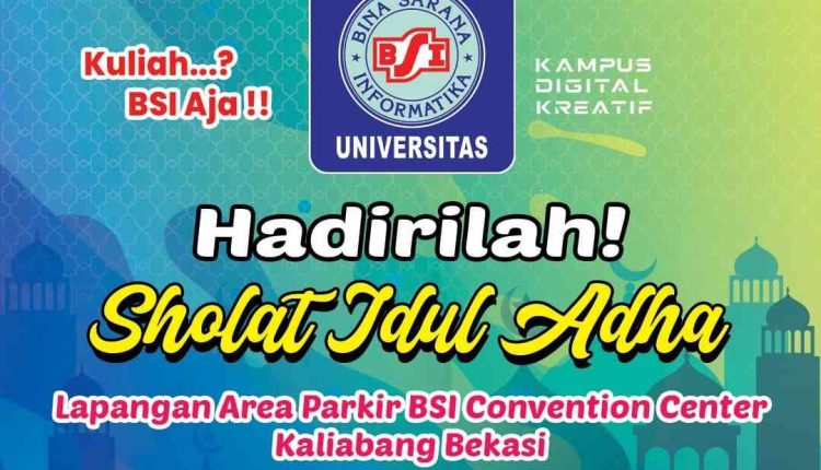 UBSI Kampus Kaliabang Sambut Idul Adha 1446 H: Sholat Berjamaah, Jalin Ukhuwah, Tebar Keberkahan