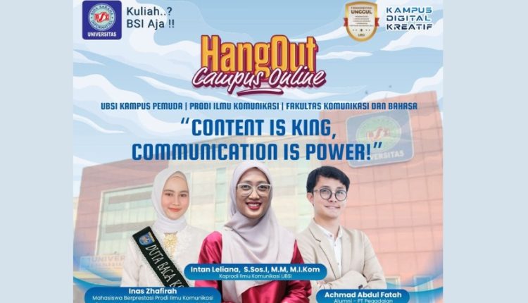 Ngonten Nggak Cuma Viral, Tapi Powerful! Yuk Join HangOut Campus Online UBSI!