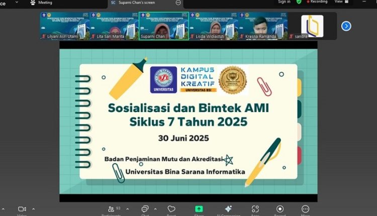 UBSI Perkuat Budaya Mutu melalui Bimtek Audit Mutu Internal