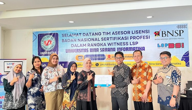 LSP UBSI Jalani Witness 8 Skema Baru, Tim BNSP Apresiasi Profesionalisme Pelaksanaan