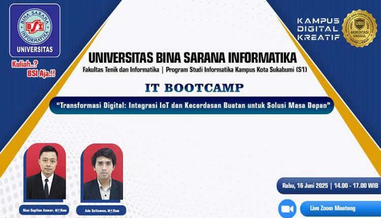 Rahasia Lulusan Unggul! UBSI Kampus Sukabumi Bocorkan Cara Kuasai IoT dan AI Lewat Bootcamp Eksklusif