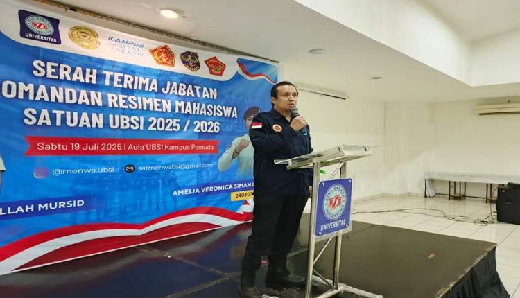 Bukan Sekadar Serah Terima! Ini Dia Strategi Komandan Baru Menwa UBSI Kampus Pemuda Jaga Keamanan Kampus