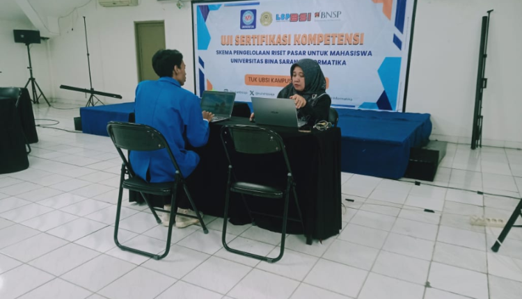 Mahasiswa UBSI Fatmawati melakukan riset pasar untuk mendukung kewirausahaan digital.