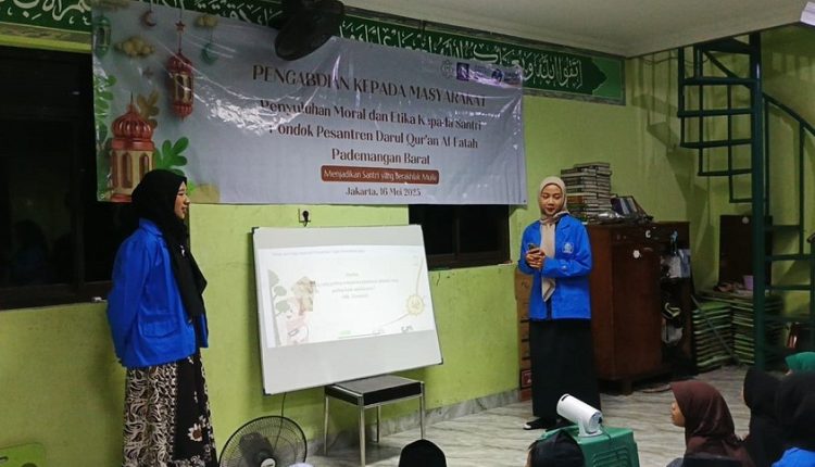 Mahasiswa UBSI Gelar Penyuluhan Moral untuk Santri