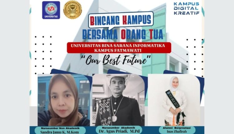 Bincang Seru di UBSI Fatmawati! Orang Tua Diajak Pahami Dunia Digital Kampus Anak