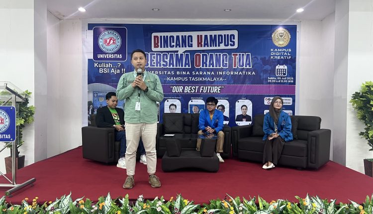 Alumni Sukses UBSI Kampus Tasikmalaya Inspirasi Orang Tua Mahasiswa Baru dalam Bincang Kampus "Our Best Future"