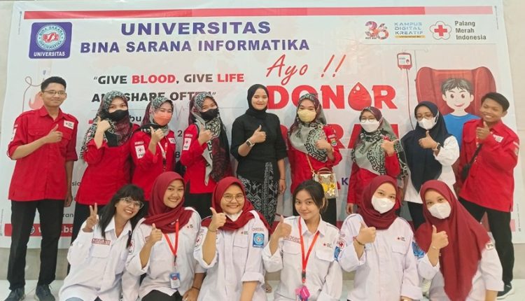 UKM Kepalangmerahan UBSI Gandeng PMI Kota Tangerang, Gelar Donor Darah dan Medical Check-Up di Tiga Kampus