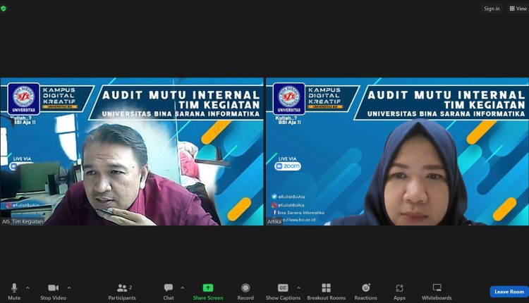 Audit Mutu Internal Siklus ke-6 UBSI Dorong Efektivitas Kinerja Tim Kegiatan