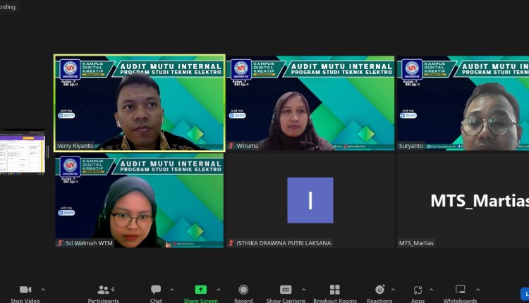 UBSI Perkuat Mutu Akademik Teknik Elektro Lewat Audit Internal Siklus ke-6