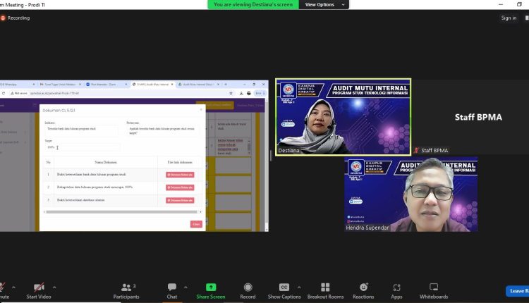 Audit Mutu Internal Prodi Teknologi Informasi: Tinjau 5 Standar Pendidikan dan Integrasi Penelitian
