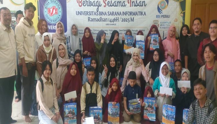 Tanamkan Empati Sejak Dini, UBSI Kampus Pemuda Gelar Aksi Sosial di Rumah Harapan