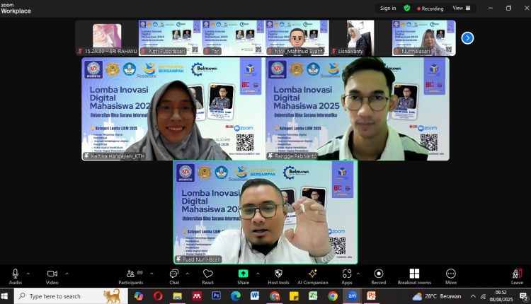 UBSI Sukses Gelar Sosialisasi LIDM 2025, Dorong Mahasiswa Berinovasi Digital