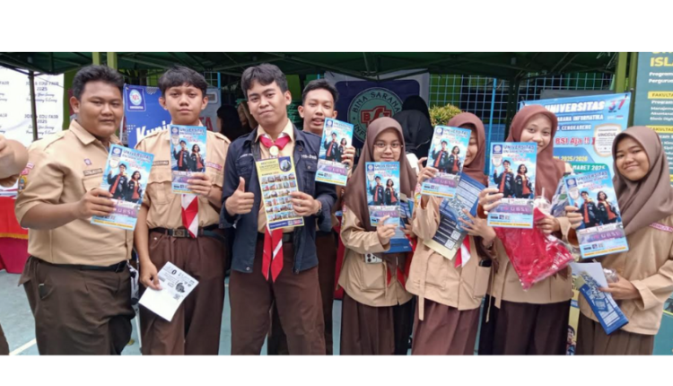 UBSI Kampus Cengkareng Meriahkan Edufair SMKN 42 Jakarta, Perkenalkan Program Studi Unggulan