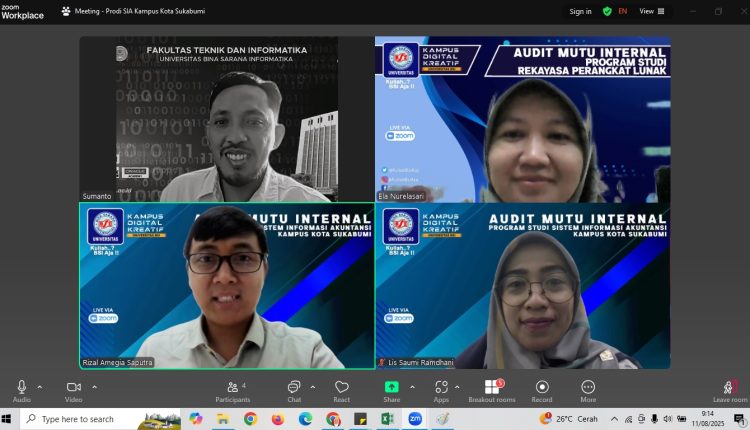 Audit Mutu Internal Program Studi Sistem Informasi Akuntansi Kampus Sukabumi