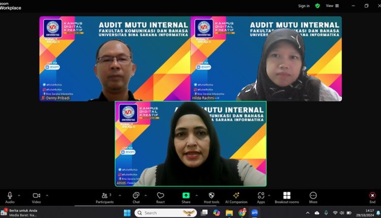 Fakultas Komunikasi dan Bahasa UBSI Laksanakan Audit Mutu Internal Siklus 6