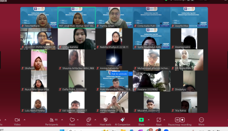 UBSI Sosialisasikan Outline Tugas Akhir untuk Mahasiswa Semester 6 Administrasi Bisnis.