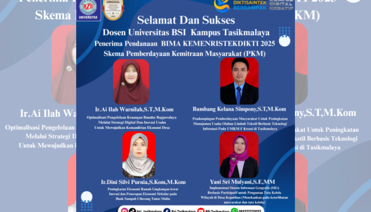 UBSI Kampus Tasikmalaya Lolos Hibah BIMA Kemenristekdikti 2025.