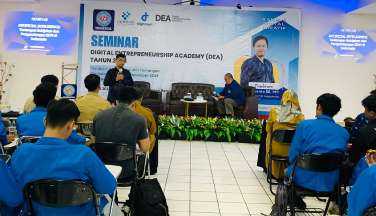 Seminar DEA di UBSI Kampus Purwokerto Bahas AI dan SDM, Tekankan Pentingnya Keterampilan Kritis bagi Mahasiswa.