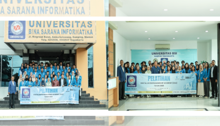 Foto bersama peserta dan pemateri dalam Pelatihan AI dari Komdigi Yogyakarta di Kampus UBSI