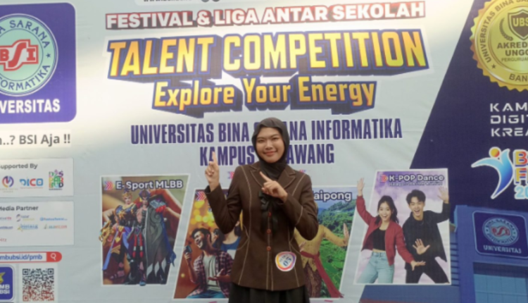 Reva Aulia Juara 3 BSI Star 2025 di UBSI Kampus Karawang