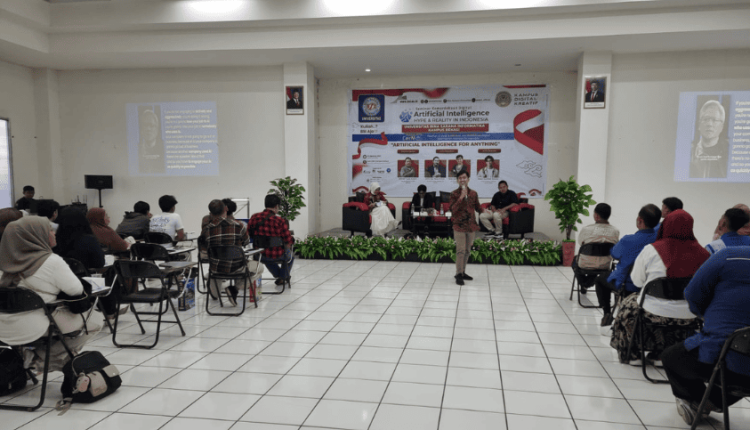 Guru dan Siswa Jalur Undangan Relasi UBSI Kampus Bekasi Ikuti Seminar AI