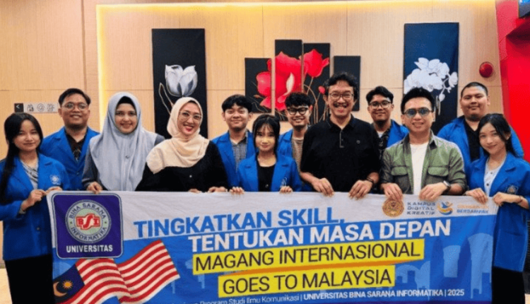Foto bersama mahasiswa UBSI Kampus Pemuda akan jalani Magang Internasional di Malaysia