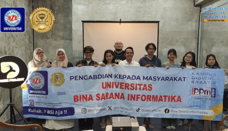 Foto bersama tim dosen Universitas Bina Sarana Informatika (UBSI) dan peserta Pelatihan Web untuk D’Danze Academy Bogor setelah kegiatan berlangsung