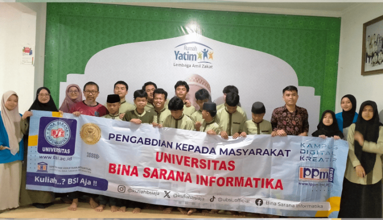 Foto bersama Dosen UBSI dan Remaja Panti Asuhan Rawasari Manfaatkan Media Sosial Secara Positif