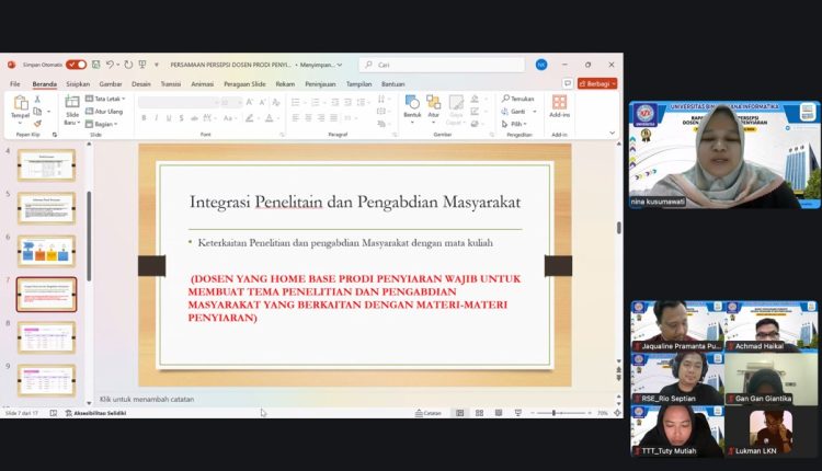 UBSI Tingkatkan Kualitas Pembelajaran Penyiaran Lewat Rapat Persamaan Persepsi Dosen Semester Ganjil 2025/2026