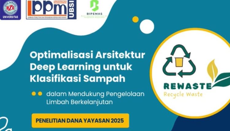 UBSI Kembangkan Inovasi Deteksi Sampah Otomatis Berbasis Deep Learning melalui Penelitian Hibah Internal Yayasan 2025