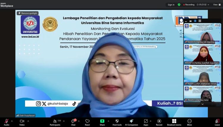 UBSI Perkuat Tradisi Riset 68 Karya Dosen Masuk Tahap Monev untuk Wujudkan Inovasi yang Berdampak