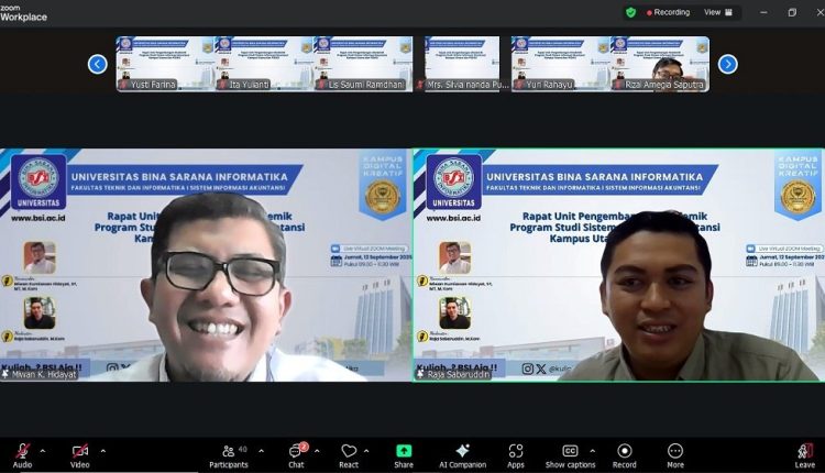rapat akademik prodi SIA UBSI