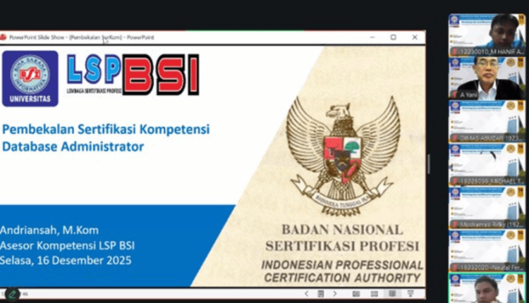 FTI UBSI Gelar Workshop Pembekalan Sertifikasi Kompetensi