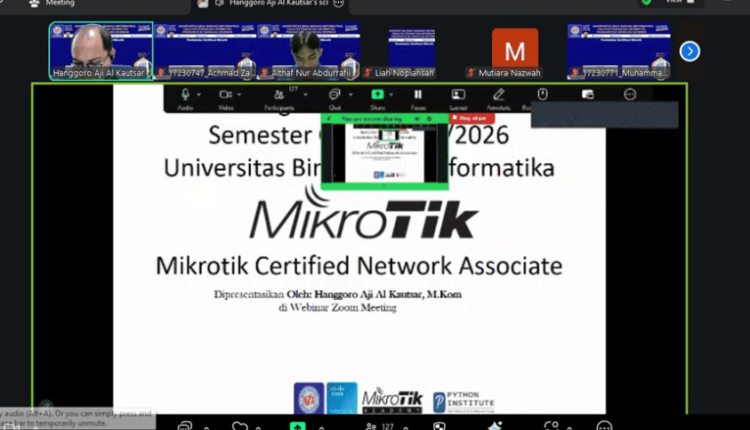 Workshop Pembekalan Sertifikasi MikroTik UBSI