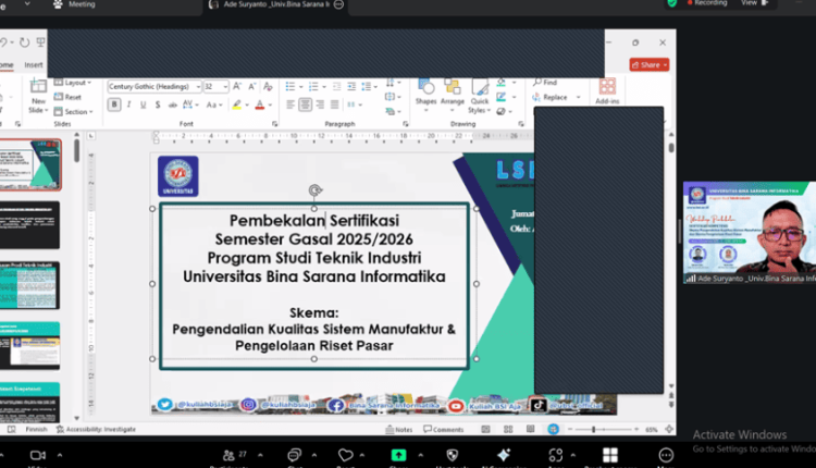Workshop & Pembekalan Sertifikasi Kompetensi UBSI