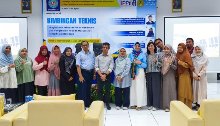 UBSI Matangkan Proposal Penelitian dan PkM Menuju Pendanaan Nasional 2026